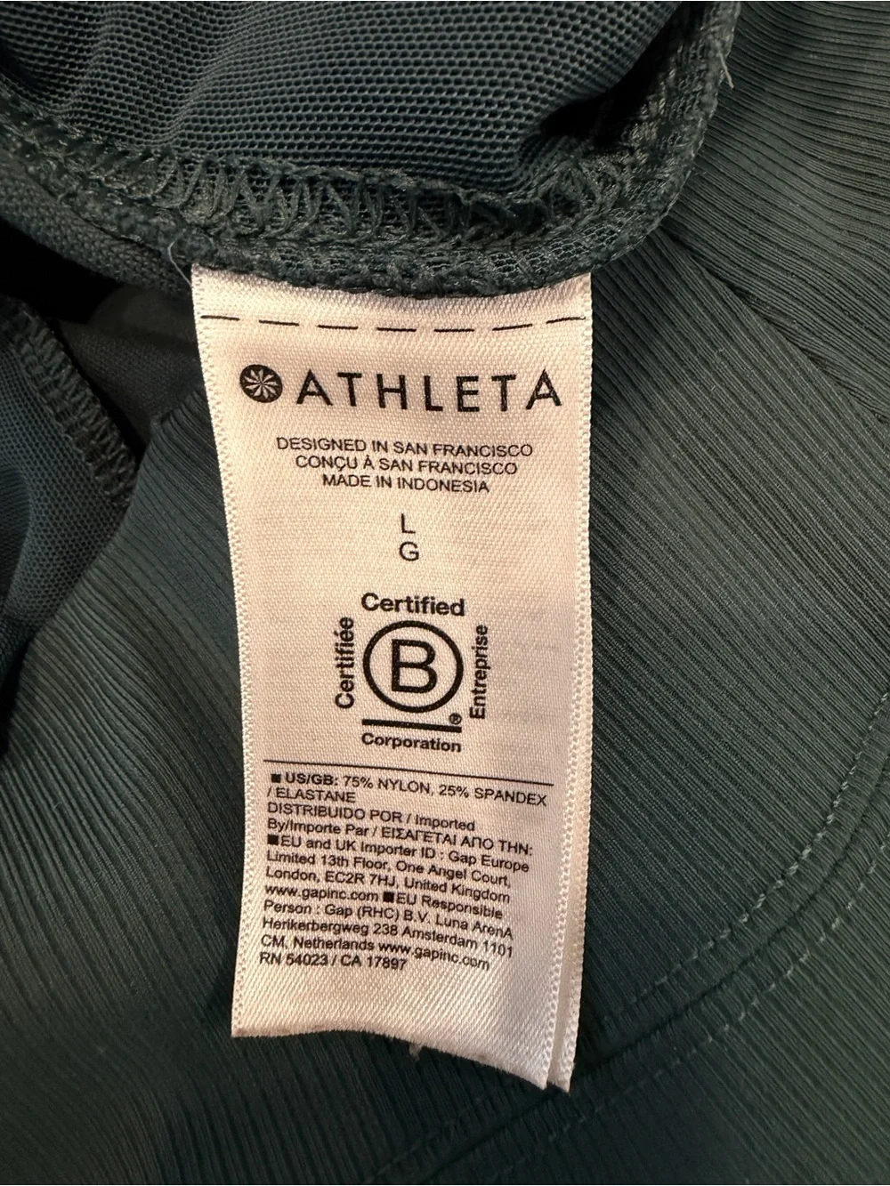 Athleta Venice wide leg pine size large